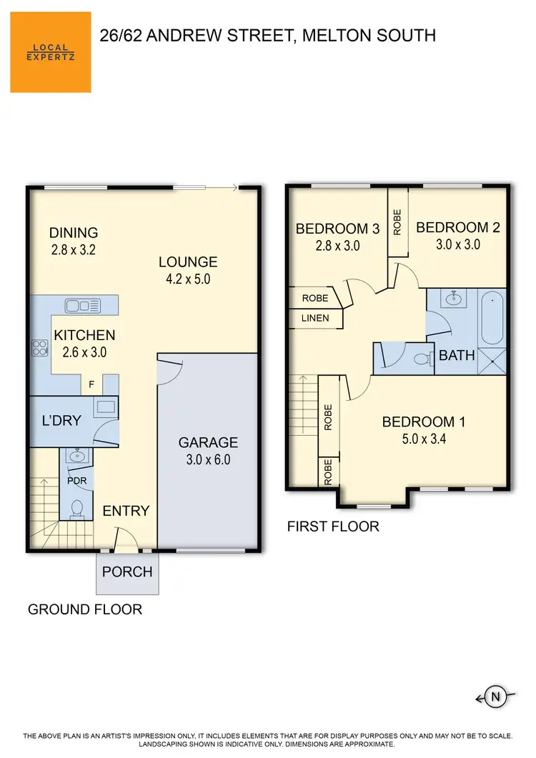 Floorplan of Homely block of units listing, 26/62 Andrew Street, Melton South VIC 3338