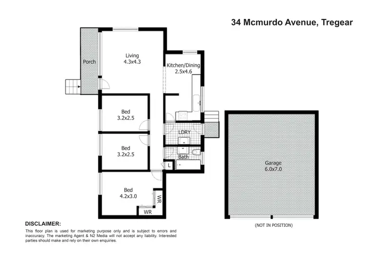 Floorplan of Homely house listing, 34 McMurdo Avenue, Tregear NSW 2770