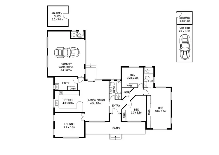 Floorplan of Homely house listing, 43 Kirrang Street, Beverly Hills NSW 2209