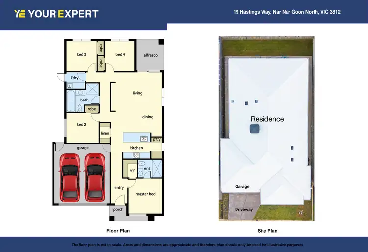 Floorplan of Homely house listing, 19 Hastings Way, Nar Nar Goon North VIC 3812