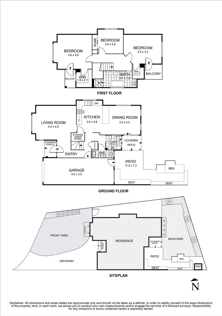 Floorplan of Homely townhouse listing, 8A Karu Court, Keilor Downs VIC 3038