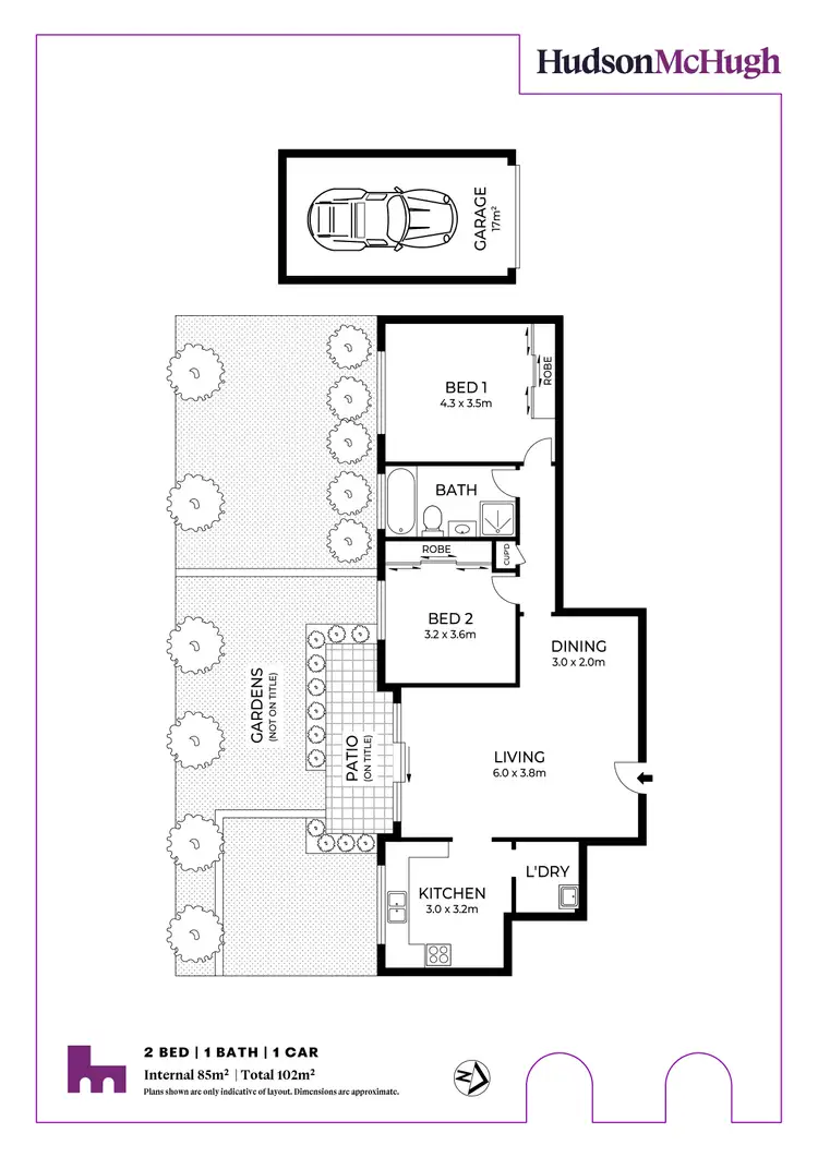 Floorplan of Homely apartment listing, 2/8 Chandos Street, Ashfield NSW 2131