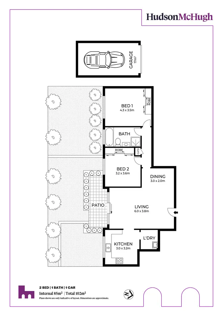 Floorplan of Homely apartment listing, 2/8 Chandos Street, Ashfield NSW 2131