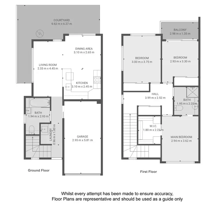 Floorplan of Homely townhouse listing, 1/19 Wallace Street South, Caboolture QLD 4510
