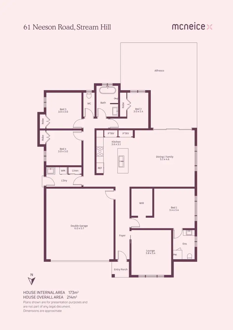 Floorplan of Homely house listing, 61 Neeson Road, Stream Hill NSW 2526