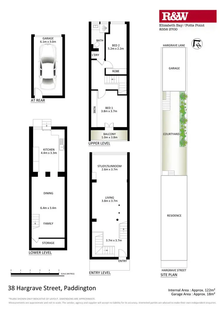 Floorplan of Homely terrace listing, 38 Hargrave Street, Paddington NSW 2021