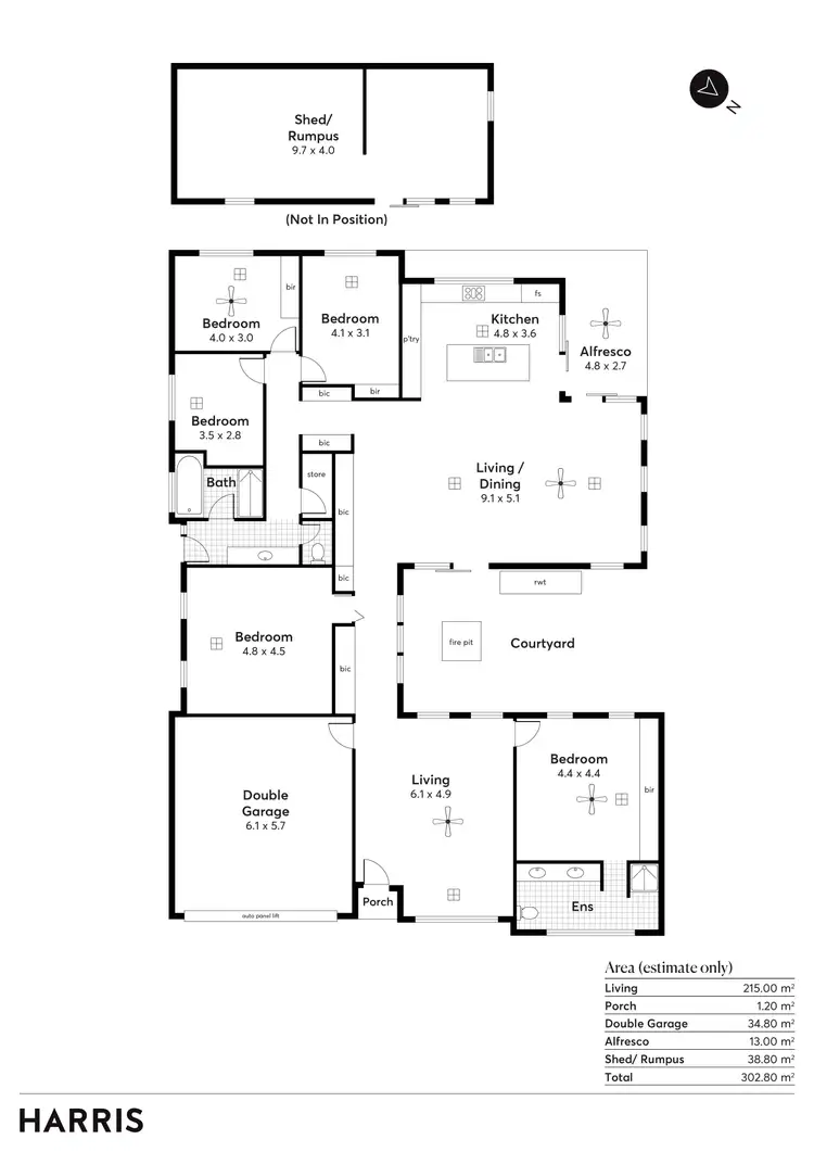 Floorplan of Homely house listing, 4 Tralee Avenue, Broadview SA 5083