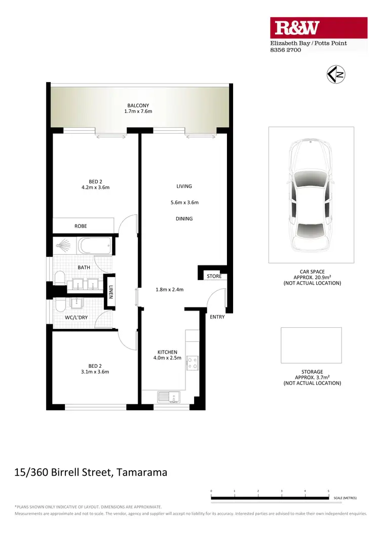Floorplan of Homely apartment listing, 15/360 Birrell Street, Tamarama NSW 2026