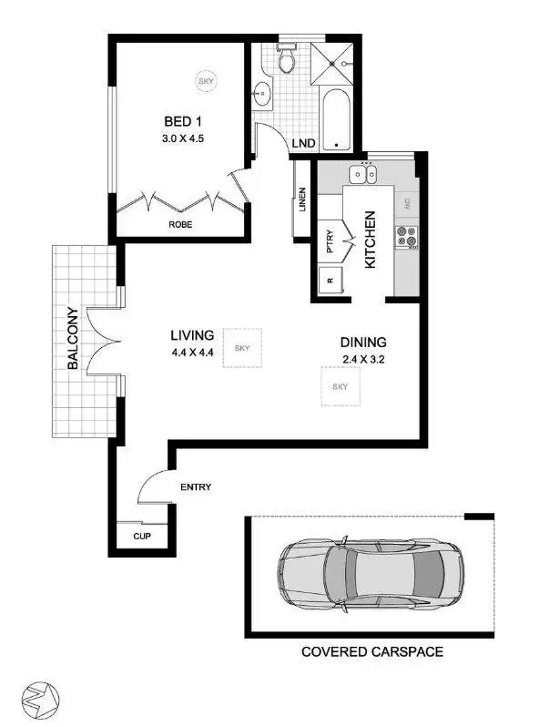 Floorplan of Homely apartment listing, 5/20 Charles Street, Five Dock NSW 2046