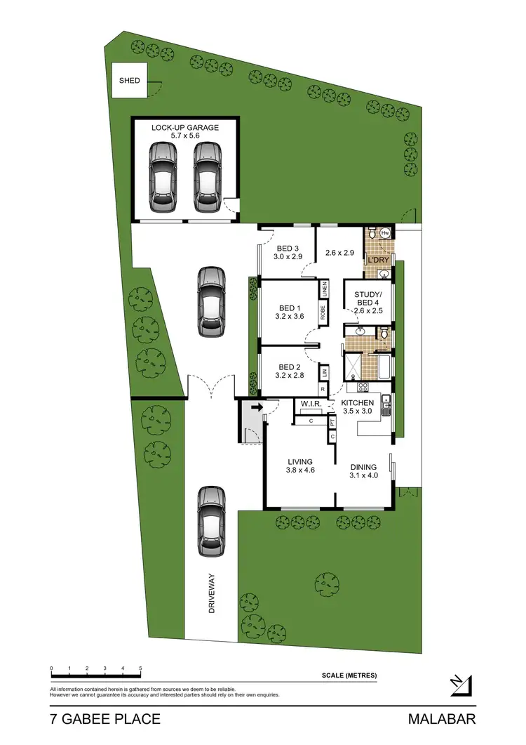 Floorplan of Homely house listing, 7 Gabee Place, Malabar NSW 2036