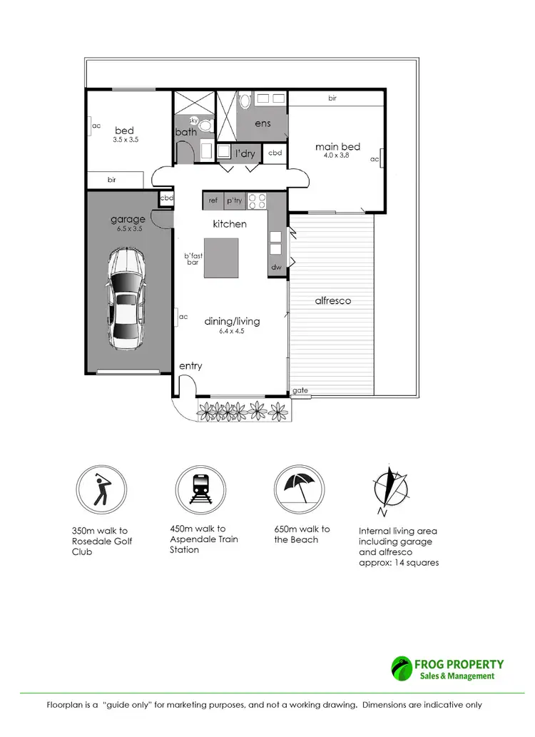 Floorplan of Homely unit listing, 5/26 Gothic Road, Aspendale VIC 3195