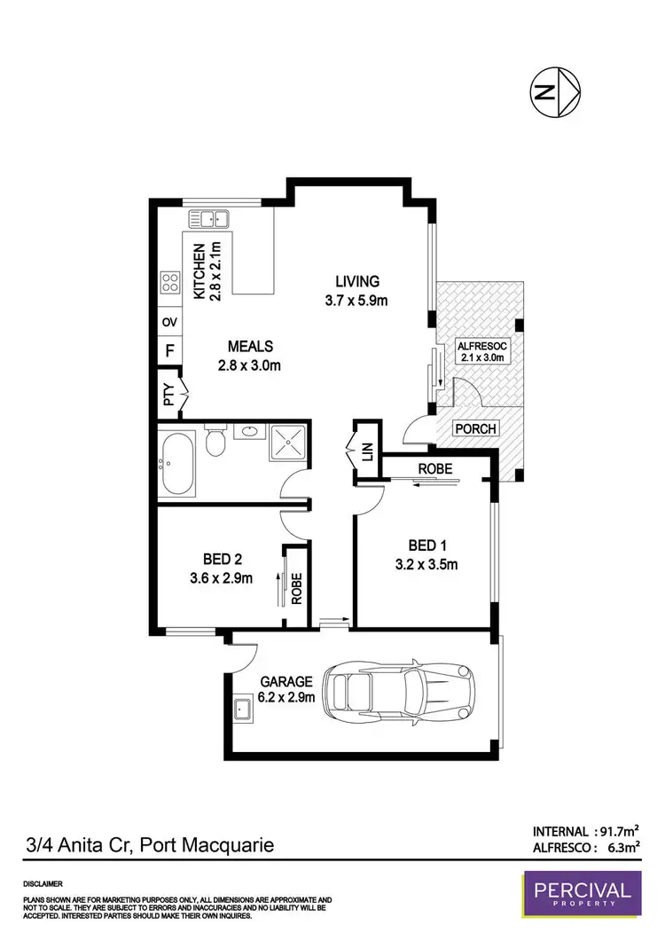 Floorplan of Homely villa listing, 3/4 Anita Crescent, Port Macquarie NSW 2444