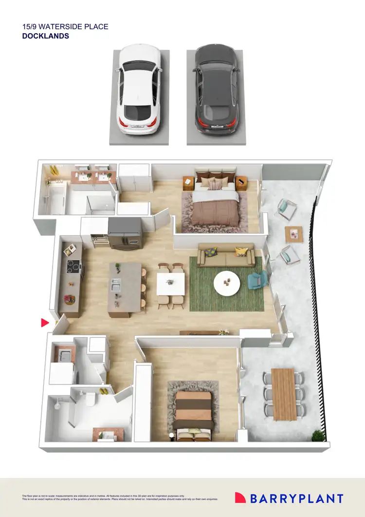 Floorplan of Homely apartment listing, 15M/9 Waterside Place, Docklands VIC 3008