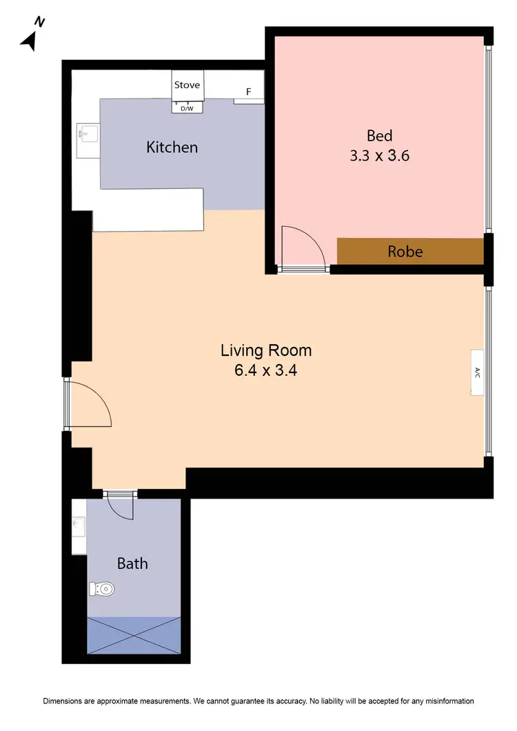 Floorplan of Homely apartment listing, 104/182 Collins Street, Melbourne VIC 3000
