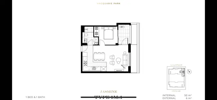 Floorplan of Homely apartment listing, G02/161 Epping Road, Macquarie Park NSW 2113