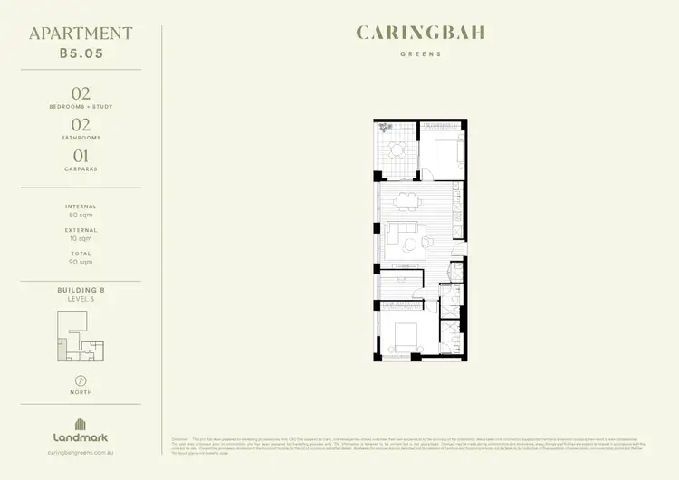 Floorplan of Homely apartment listing, D505/105 Willarong Road, Caringbah NSW 2229