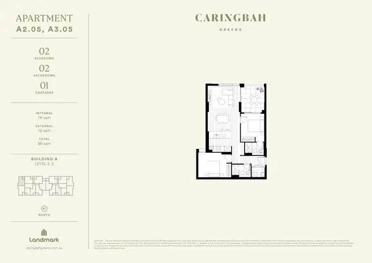 Floorplan of Homely apartment listing, C205/105 Willarong Road, Caringbah NSW 2229