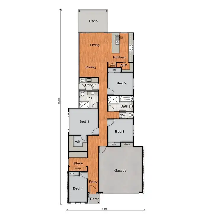 Floorplan of Homely house listing, 71a Willard Road, Capalaba QLD 4157