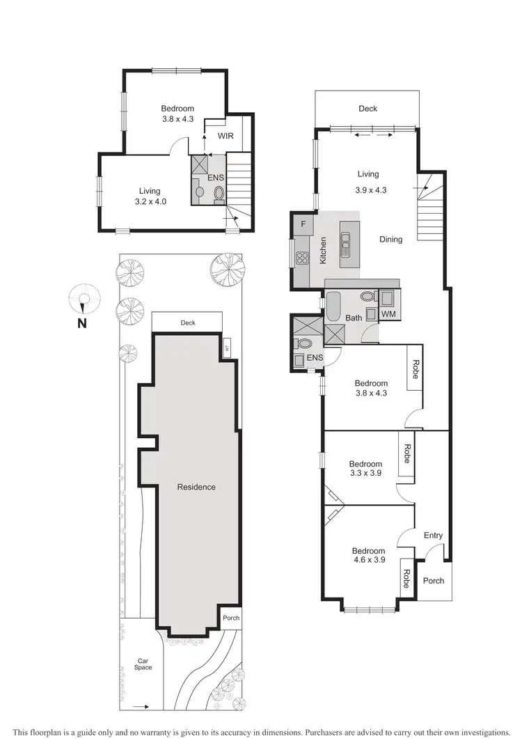 Floorplan of Homely house listing, 13 Clarke Street, Elwood VIC 3184