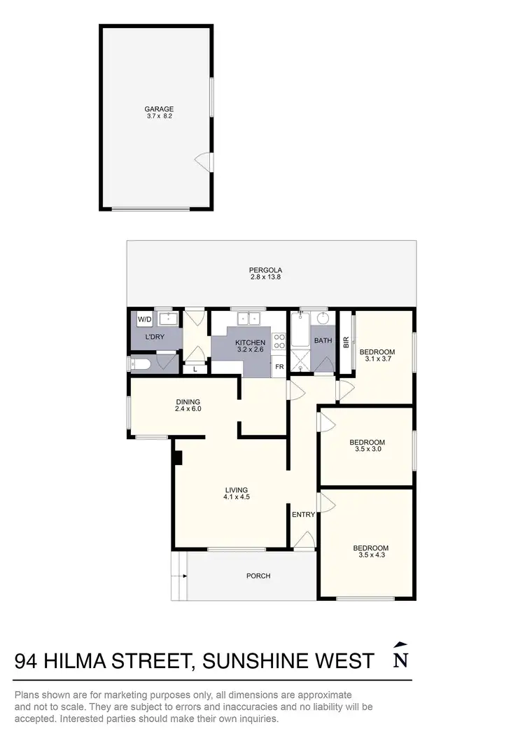 Floorplan of Homely house listing, 94 Hilma Street, Sunshine West VIC 3020
