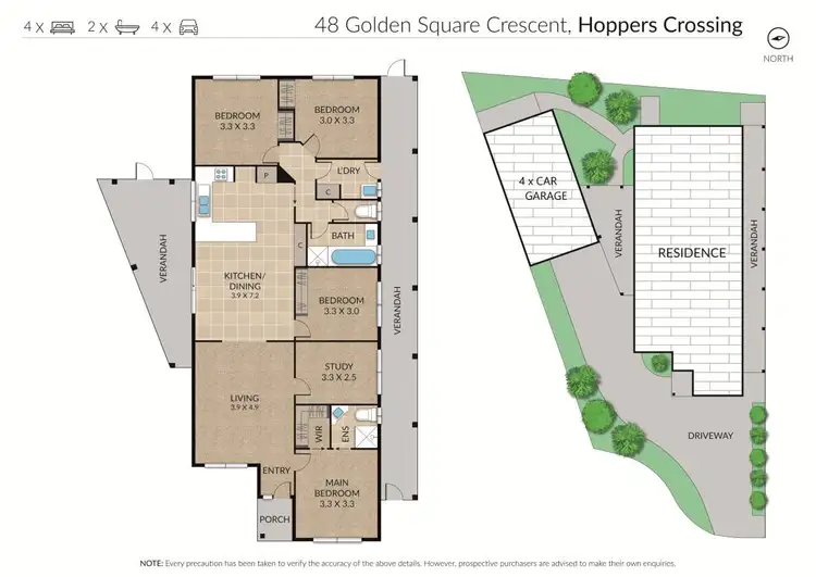 Floorplan of Homely house listing, 48 Golden Square Crescent, Hoppers Crossing VIC 3029