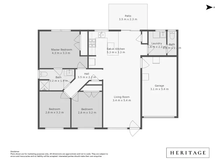 Floorplan of Homely unit listing, 3/6 Bergman Way, Rutherford NSW 2320