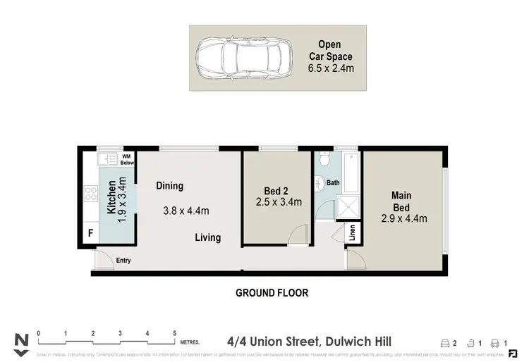 Floorplan of Homely apartment listing, 4/4 Union Street, Dulwich Hill NSW 2203
