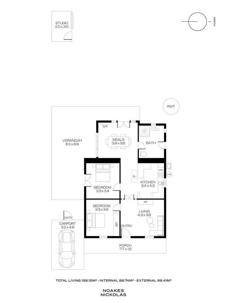 Floorplan of Homely house listing, 14 Elizabeth Street, Goodwood SA 5034