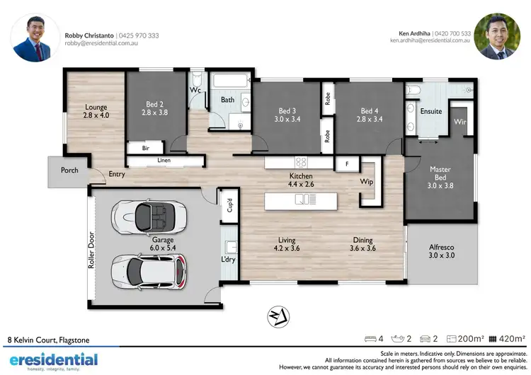 Floorplan of Homely house listing, 8 Kelvin Court, Flagstone QLD 4280