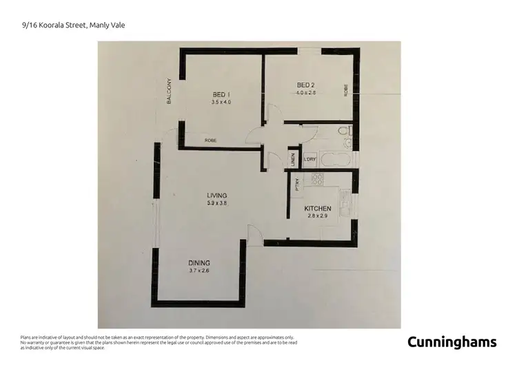 Floorplan of Homely unit listing, 9/16-18 Koorala Street, Manly Vale NSW 2093