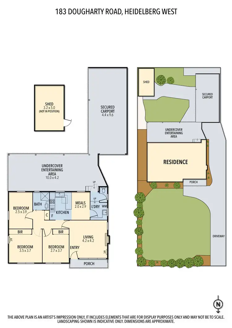 Floorplan of Homely house listing, 183 Dougharty Road, Heidelberg West VIC 3081