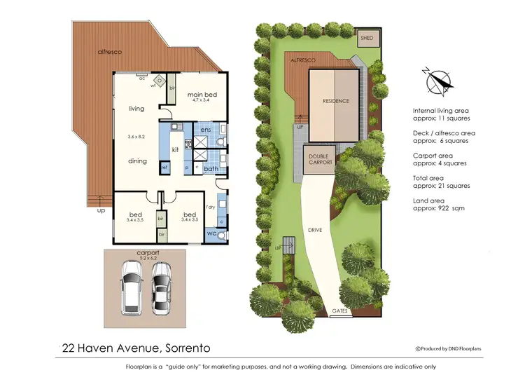 Floorplan of Homely house listing, 22 Haven Avenue, Sorrento VIC 3943
