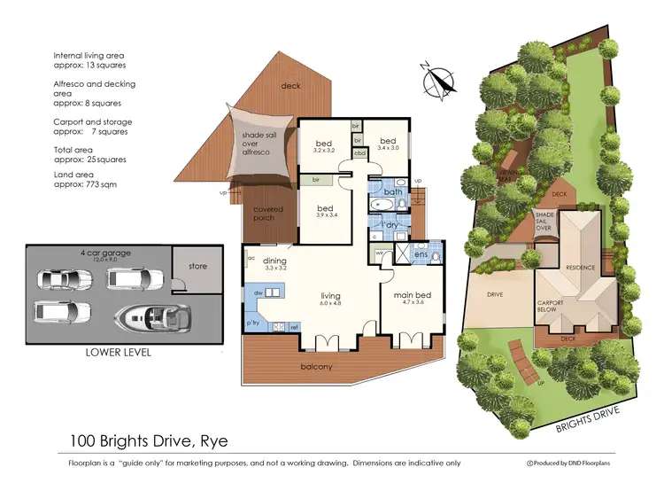 Floorplan of Homely house listing, 100 Brights Drive, Rye VIC 3941