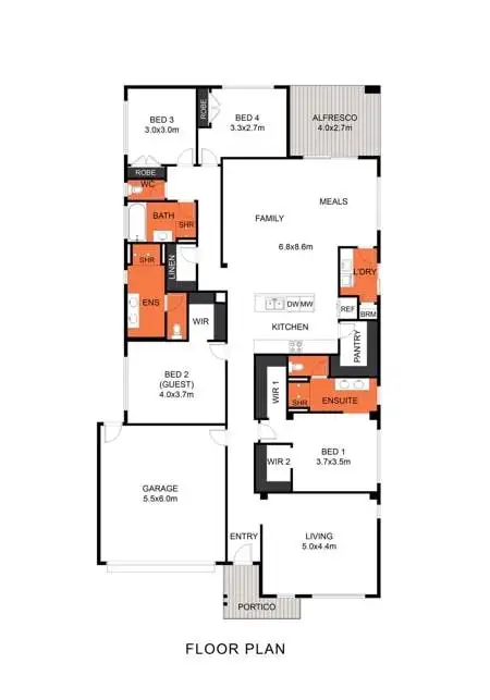 Floorplan of Homely house listing, 80 Edenhope Circuit, Armstrong Creek VIC 3217