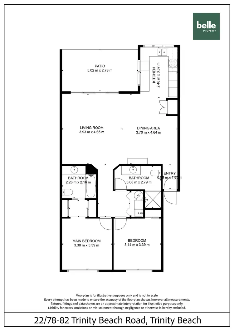 Floorplan of Homely unit listing, 22/78-82 Trinity Beach Road, Trinity Beach QLD 4879
