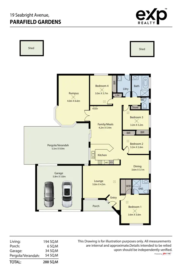 Floorplan of Homely house listing, 19 Seabright Avenue, Parafield Gardens SA 5107