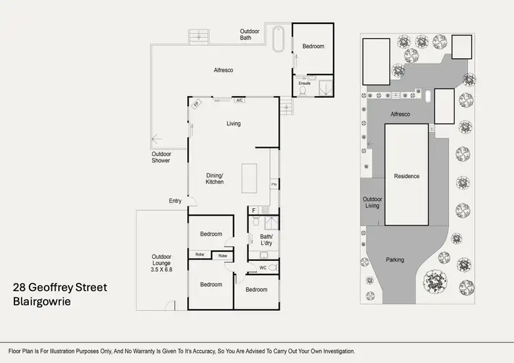 Floorplan of Homely house listing, 28 Geoffrey Street, Blairgowrie VIC 3942