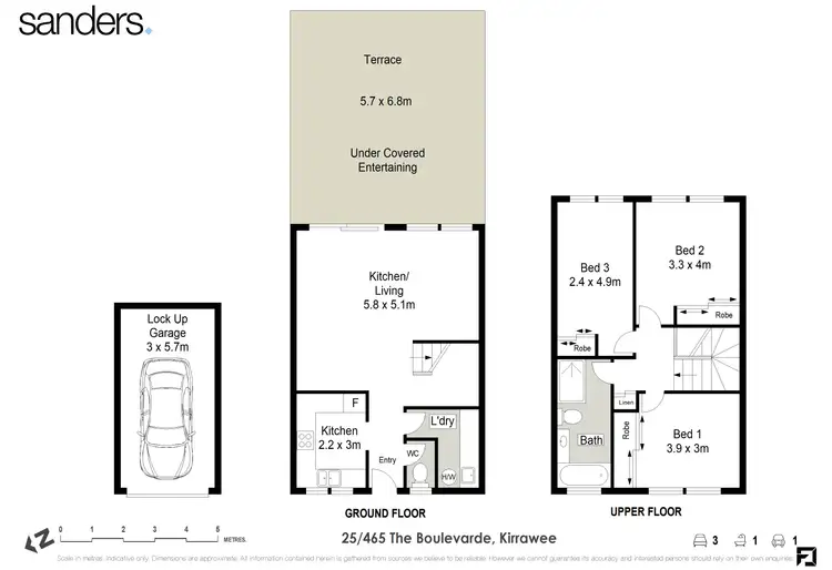 Floorplan of Homely townhouse listing, 25/465 The Boulevarde, Kirrawee NSW 2232