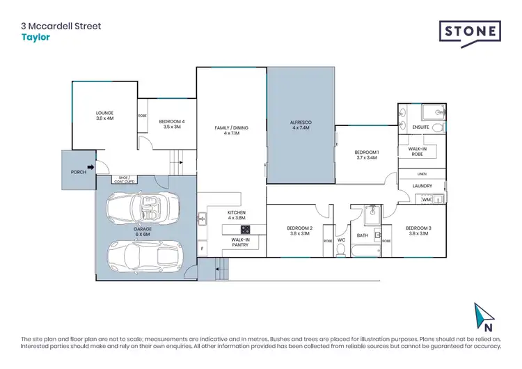 Floorplan of Homely house listing, 3 Mccardell Street, Taylor ACT 2913
