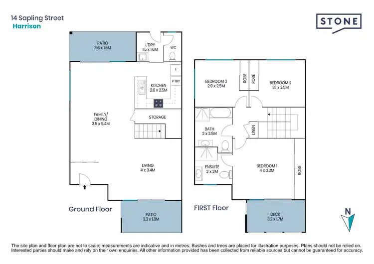 Floorplan of Homely house listing, 14 Sapling Street, Harrison ACT 2914