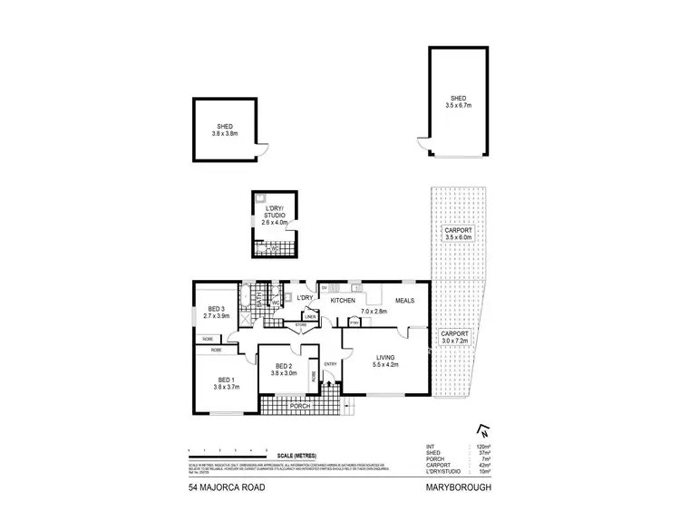 Floorplan of Homely house listing, 45 Majorca Road, Maryborough VIC 3465