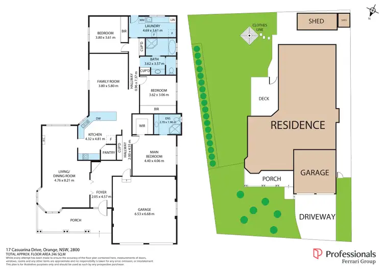 Floorplan of Homely house listing, 17 Casuarina Drive, Orange NSW 2800