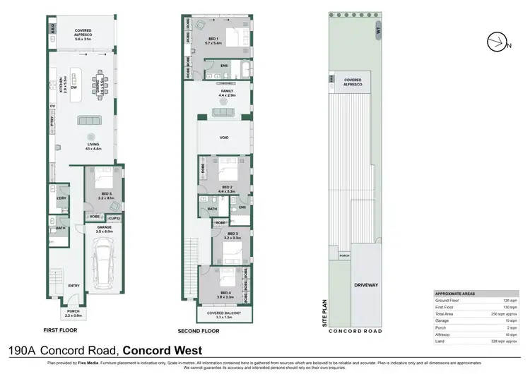 Floorplan of Homely semi-detached listing, 190A Concord Road, Concord West NSW 2138
