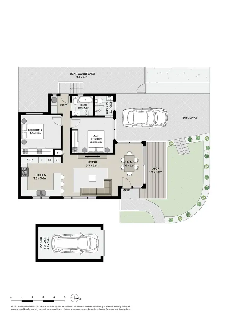 Floorplan of Homely villa listing, 1/95 Barton Street, Monterey NSW 2217
