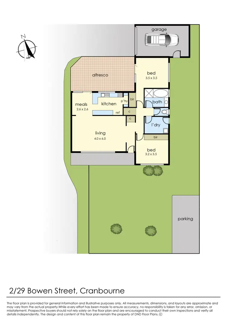 Floorplan of Homely unit listing, 2/29 Bowen Street, Cranbourne VIC 3977