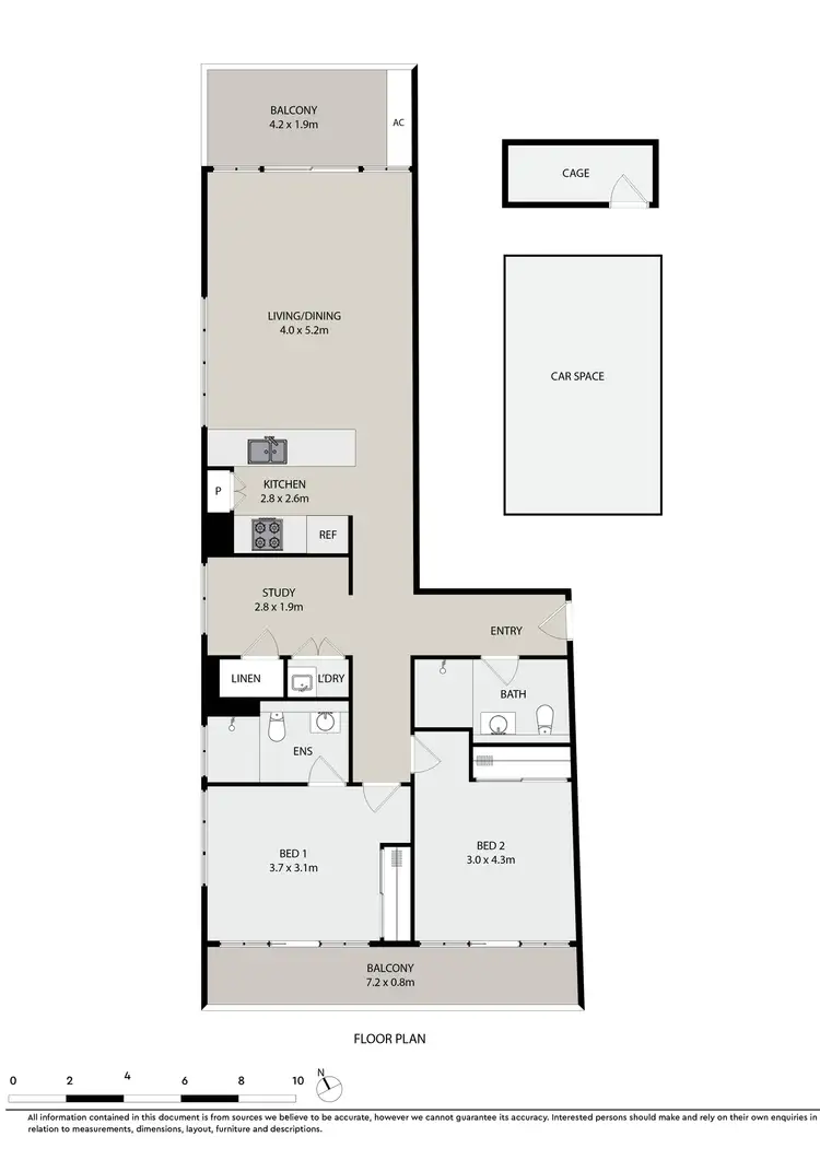 Floorplan of Homely apartment listing, 1601/10 Gertrude Street, Wolli Creek NSW 2205