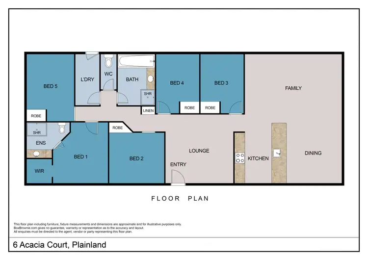 Floorplan of Homely house listing, 6 Acacia Court, Plainland QLD 4341