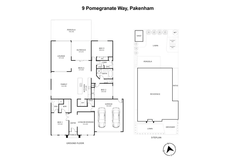 Floorplan of Homely house listing, 9 Pomegranate Way, Pakenham VIC 3810