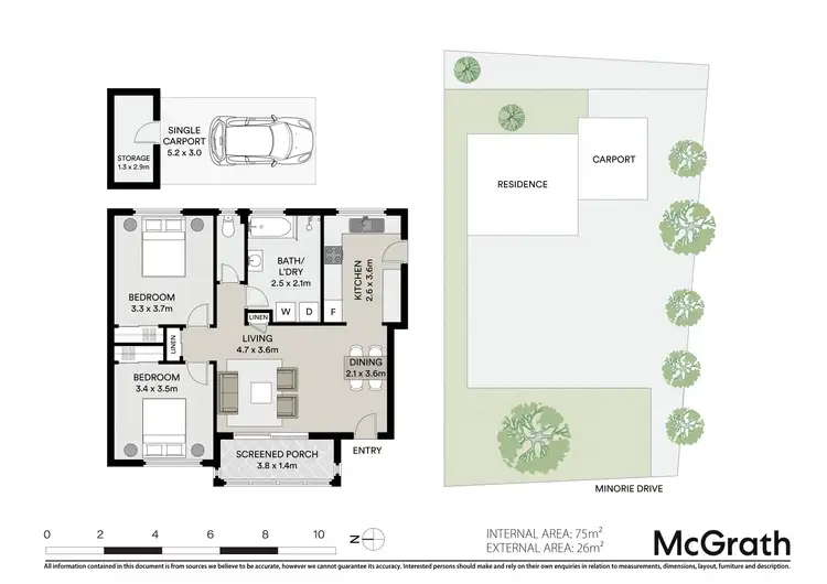 Floorplan of Homely unit listing, 2/12 Minorie Drive, Toormina NSW 2452