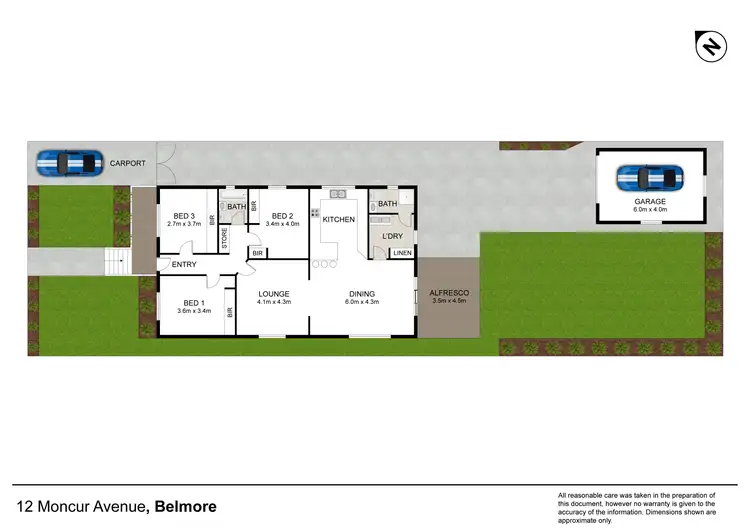 Floorplan of Homely house listing, 12 Moncur Avenue, Belmore NSW 2192